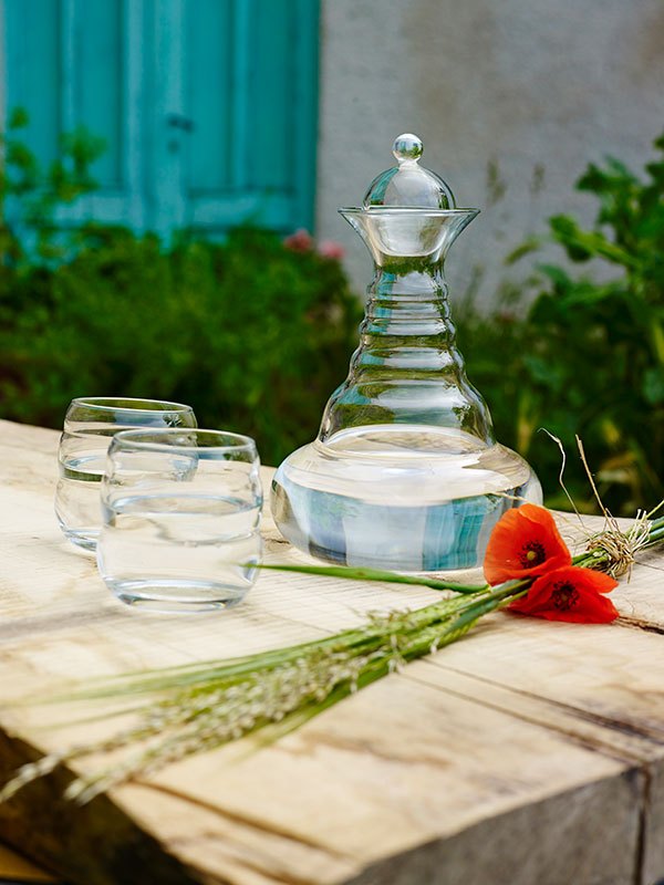 Pack Jarra de Agua Revitalizadora Alladin Gold y 2 Vasos Mythos Gold 1.3 l